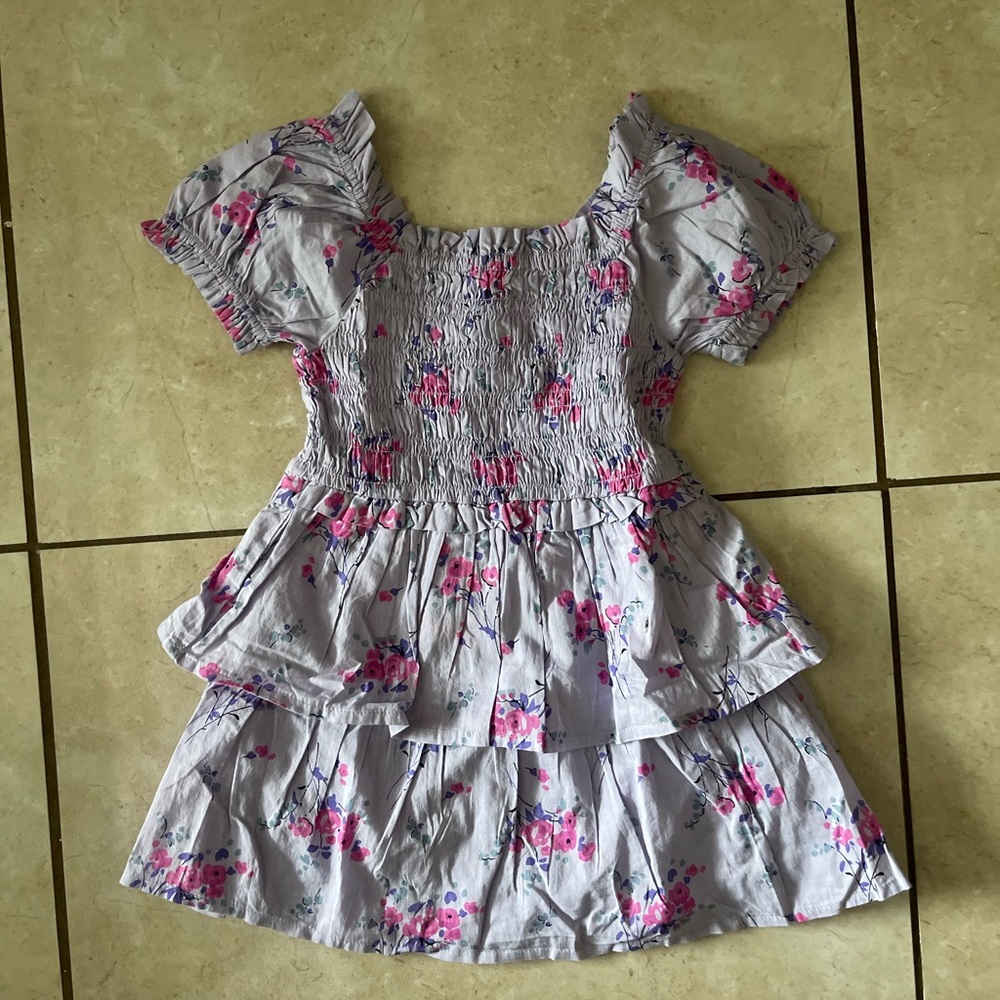 NEW Baby GAP Lilac Floral Smocked Dress (3 years)